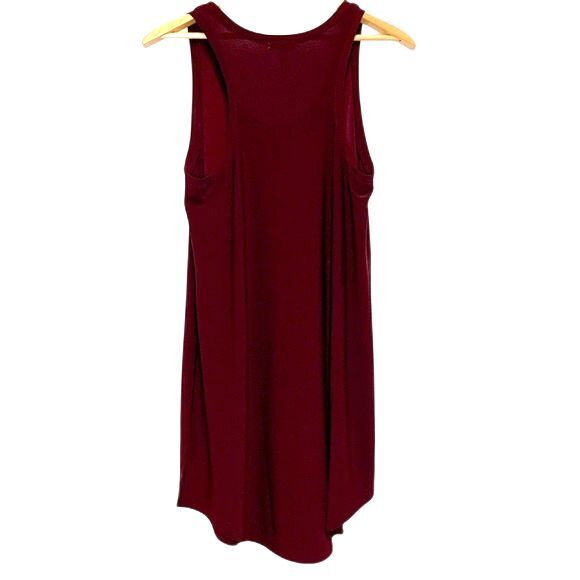 Leith Burgundy Sleeveless Swing A-Line Knee Length Dress Size M - Picture 3 of 11